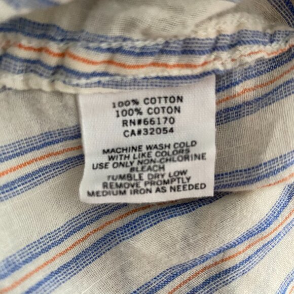 BDG Stripped Button-Down Long Sleeve Shirt Size M 100% cotton Layering Preppy - Picture 5 of 7